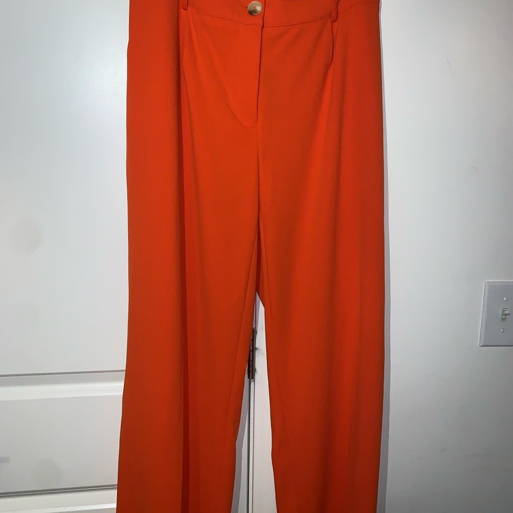 Ashley Stewart Bold Orange Trousers